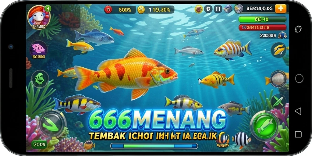 Screenshot gameplay Tembak Ikan yang seru dan memukau.
