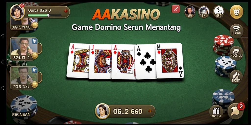 Tampilan gameplay AAKASINO yang mendebarkan dan interaktif.