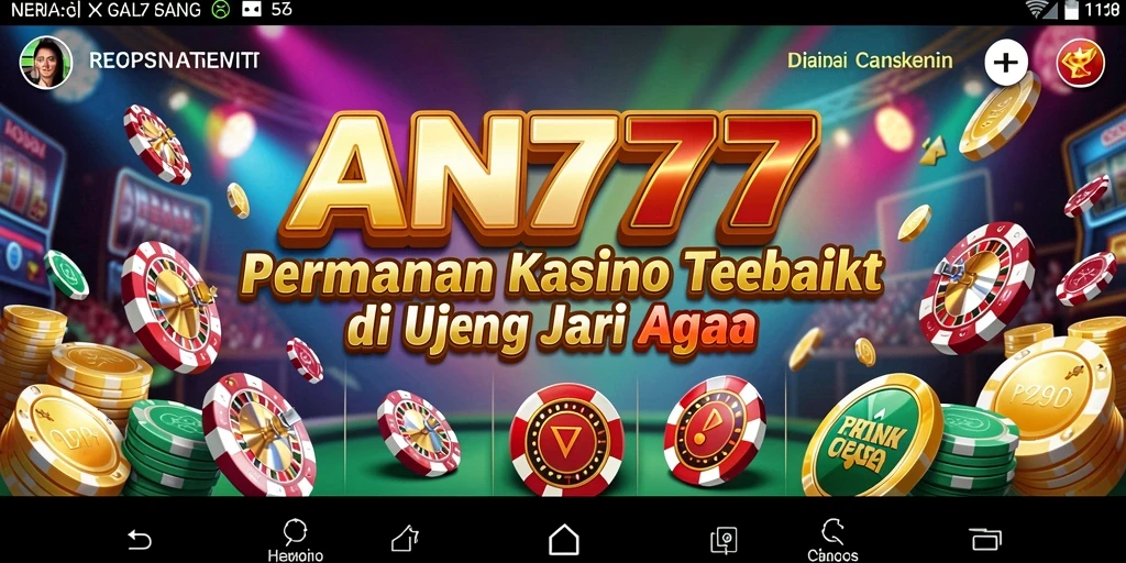 Gameplay Kasino AN777 yang mendebarkan dan interaktif.