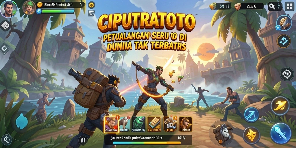 Tangkapan layar gameplay menunjukkan aksi menegangkan dalam petualangan yang seru.