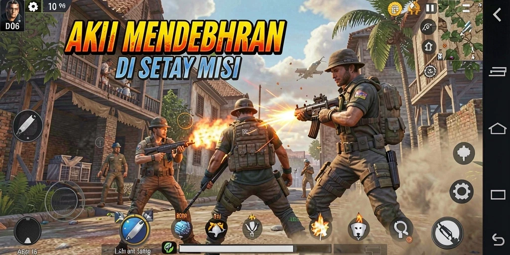 Screenshot D06 menunjukkan aksi mendebarkan dalam gameplay penuh tantangan.