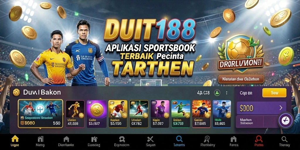 Tampilan gameplay <strong>DUIT188</strong> dengan berbagai opsi taruhan olahraga.