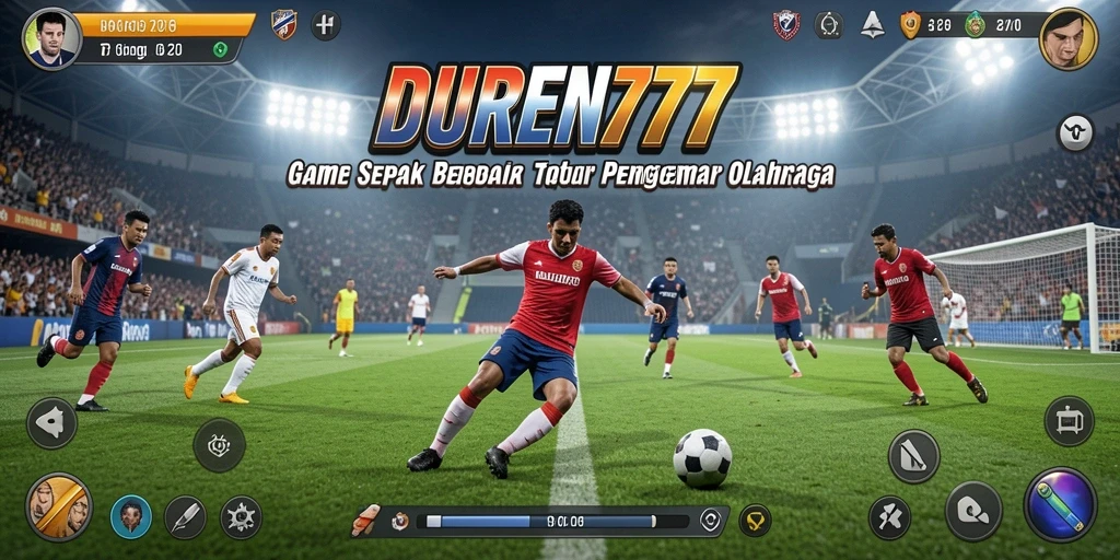 Gameplay menarik DUREN777 dengan suasana sepak bola yang realistis.