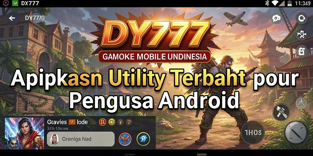 Tampilan screenshot utama DY777 menunjukkan antarmuka aplikasi Utility yang bersih dan intuitif.