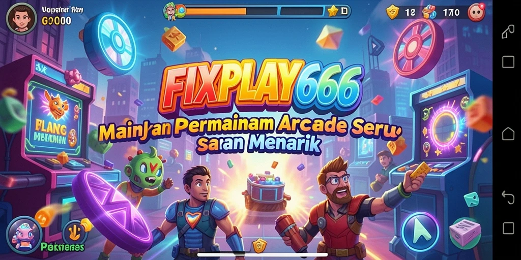 Screenshot FIXPLAY666 menampilkan aksi seru dalam permainan arcade.