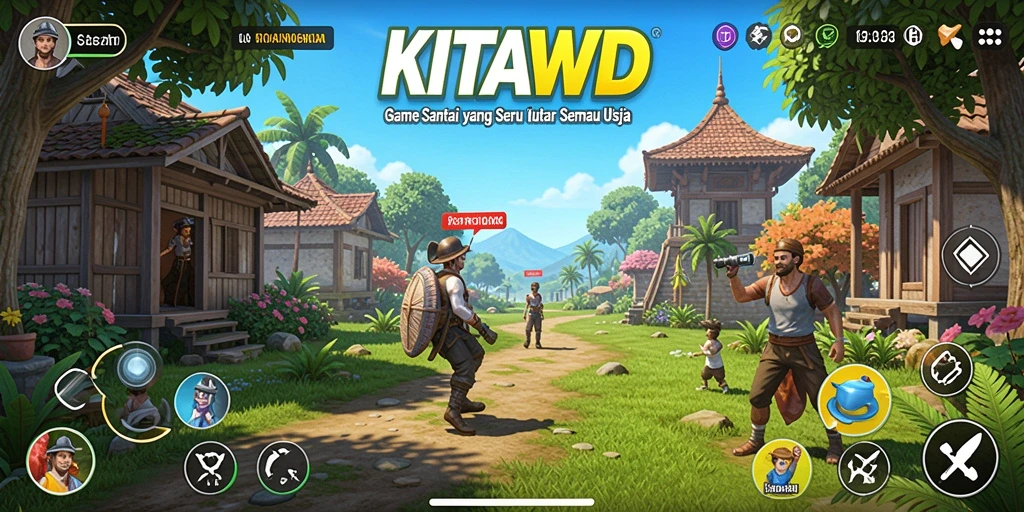 Screenshot gameplay KITAWD menampilkan momen seru saat menyelesaikan tantangan Casual.