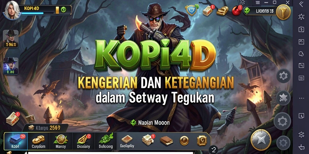 Screenshot gameplay KOPI4D menampilkan suasana Horror yang mendalam.