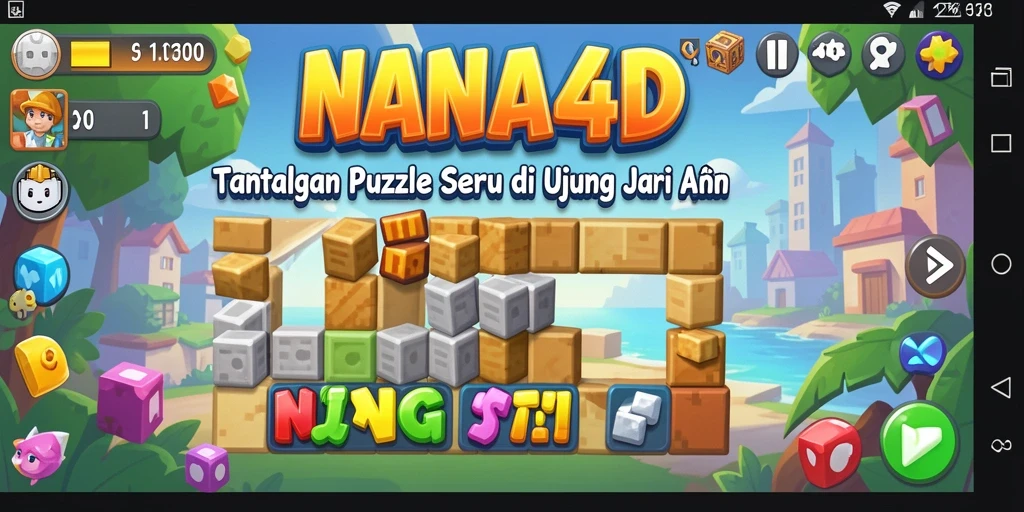 Menampilkan permainan puzzle seru dan menyenangkan dari NANA4D.