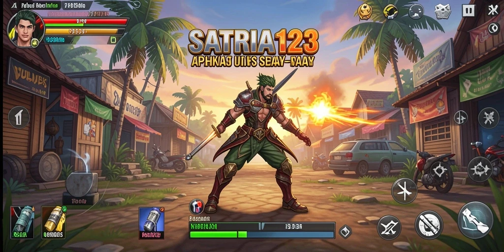 Tampilan utama SATRIA123 menampilkan antarmuka yang sederhana dan fungsional.