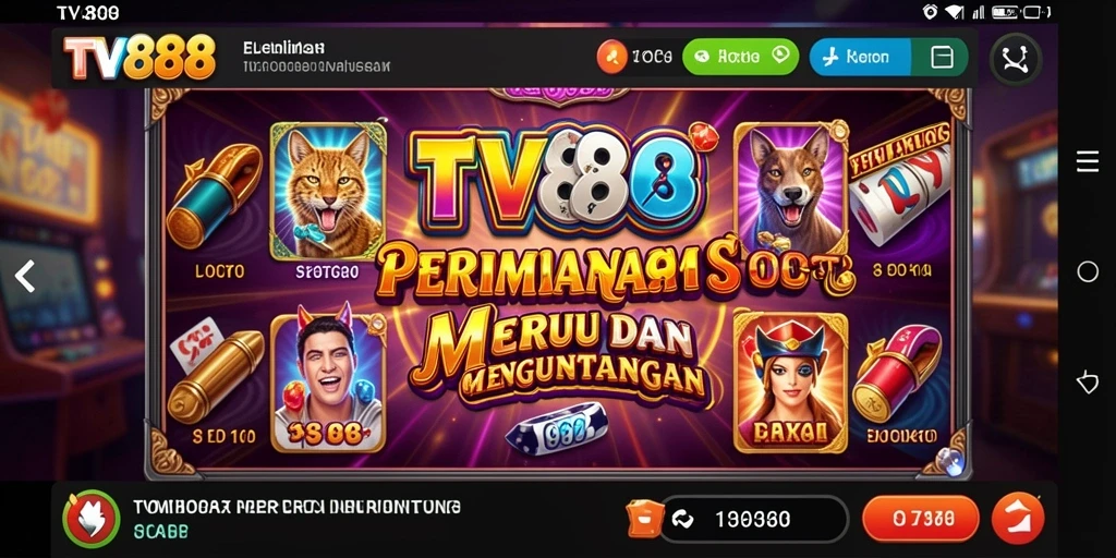 Tampilan menarik gameplay Slot TV888 yang mengasyikkan.