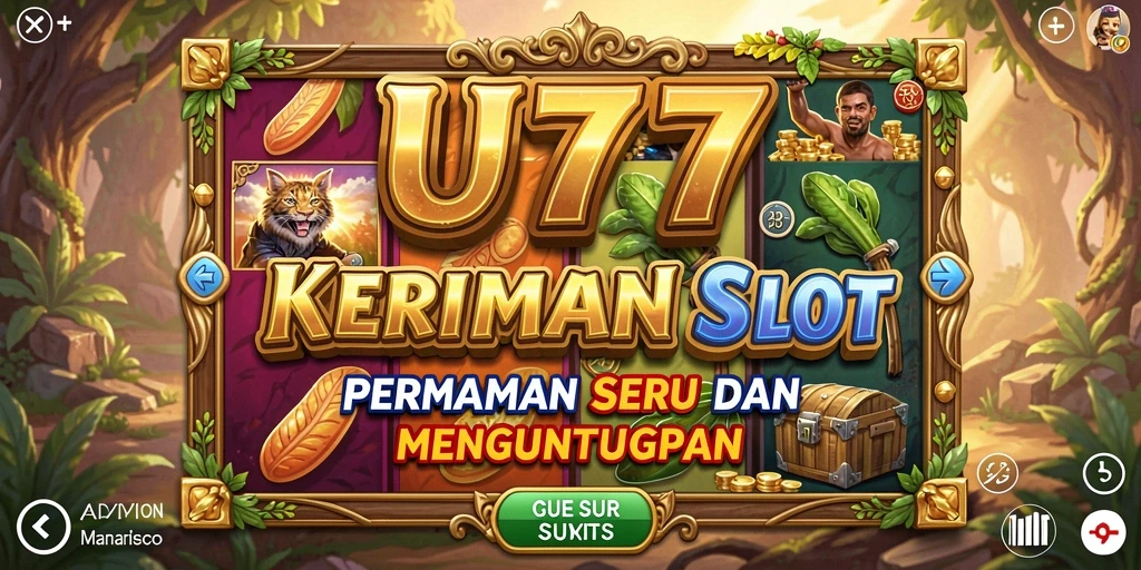 Tampilan menawan gameplay Slot UT77 dengan banyak pilihan tema.