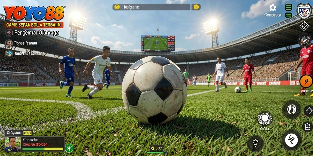 Tampilan gameplay <strong>YOYO88</strong> yang seru dan kompetitif dalam sepak bola.